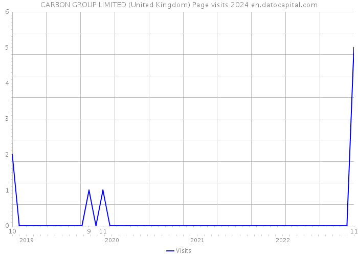 CARBON GROUP LIMITED (United Kingdom) Page visits 2024 