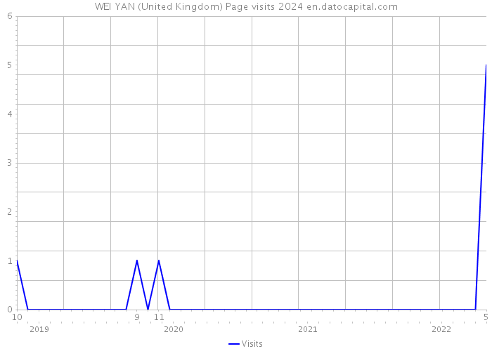 WEI YAN (United Kingdom) Page visits 2024 