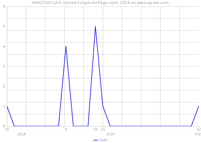 MINGYAN GAO (United Kingdom) Page visits 2024 