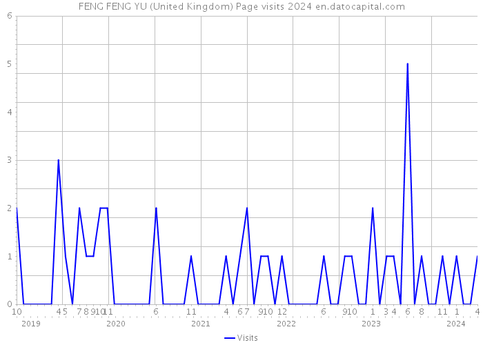 FENG FENG YU (United Kingdom) Page visits 2024 
