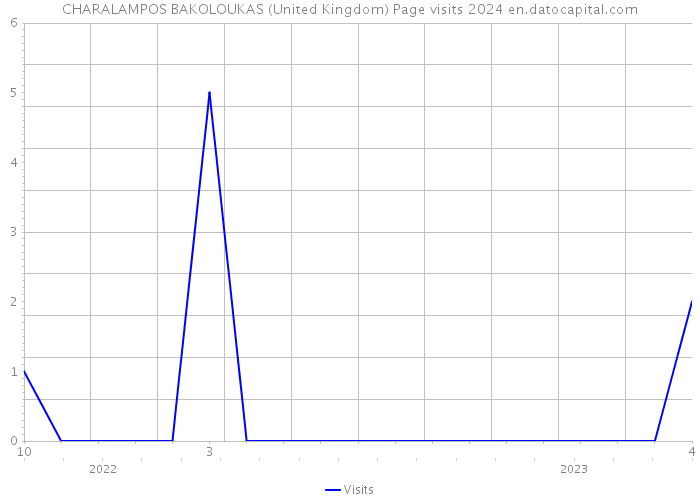 CHARALAMPOS BAKOLOUKAS (United Kingdom) Page visits 2024 