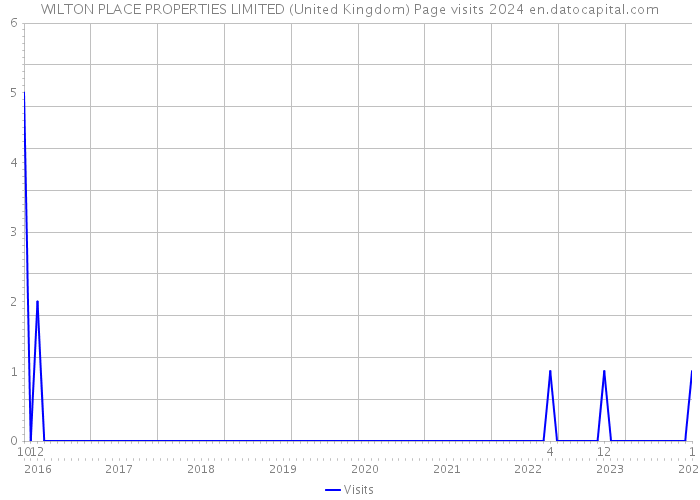 WILTON PLACE PROPERTIES LIMITED (United Kingdom) Page visits 2024 