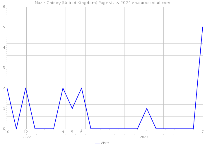 Nazir Chinoy (United Kingdom) Page visits 2024 