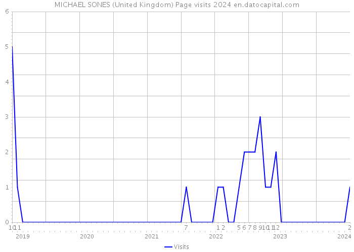 MICHAEL SONES (United Kingdom) Page visits 2024 