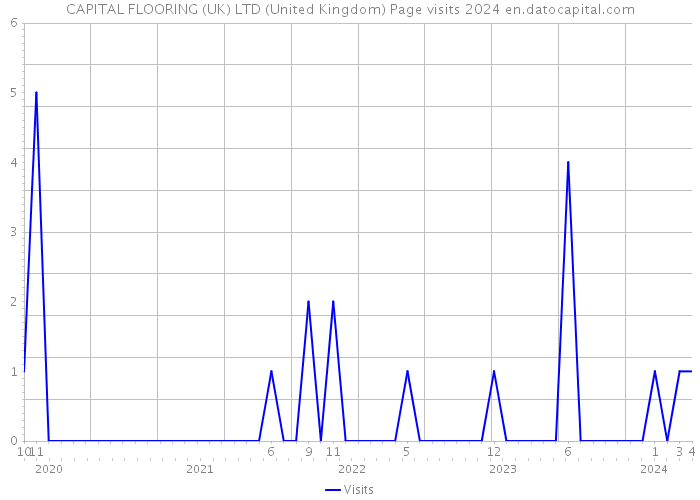 CAPITAL FLOORING (UK) LTD (United Kingdom) Page visits 2024 