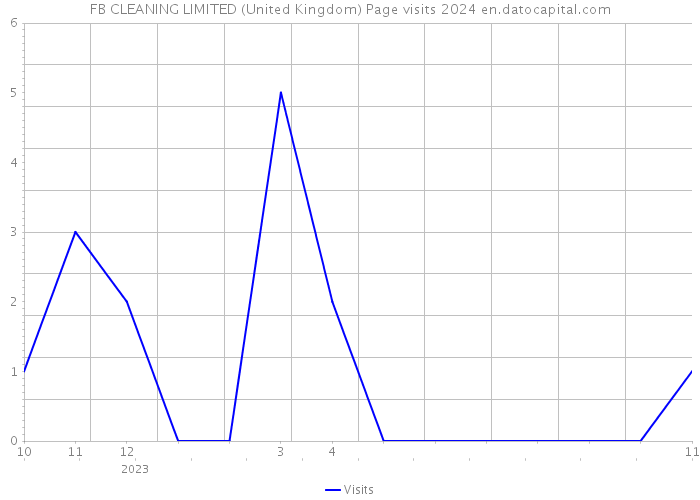 FB CLEANING LIMITED (United Kingdom) Page visits 2024 