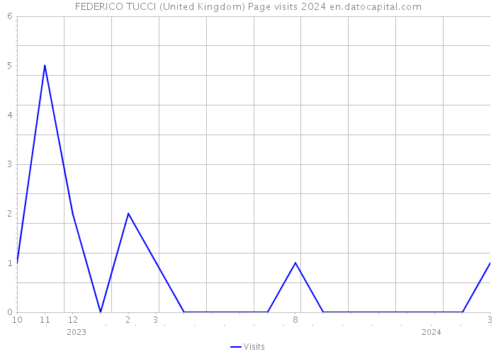 FEDERICO TUCCI (United Kingdom) Page visits 2024 