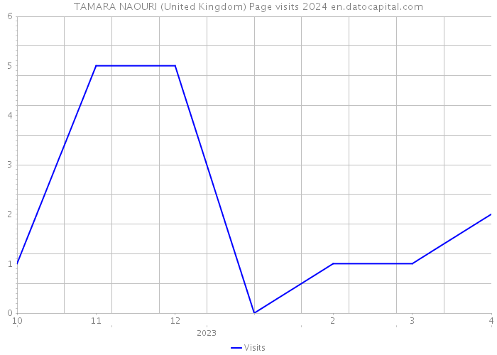TAMARA NAOURI (United Kingdom) Page visits 2024 