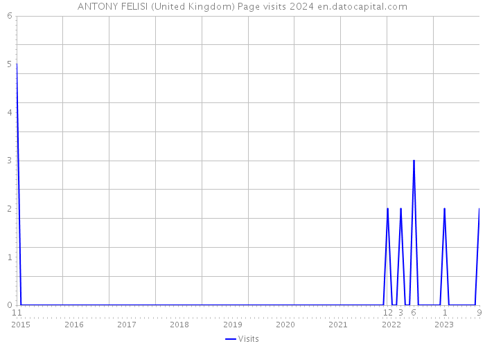 ANTONY FELISI (United Kingdom) Page visits 2024 