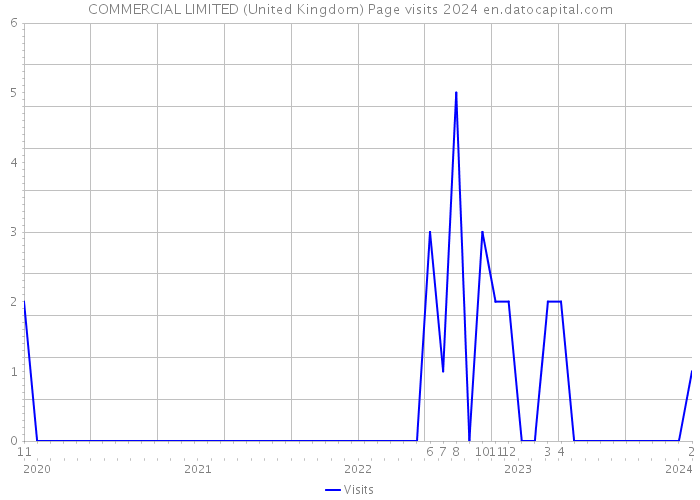 COMMERCIAL LIMITED (United Kingdom) Page visits 2024 
