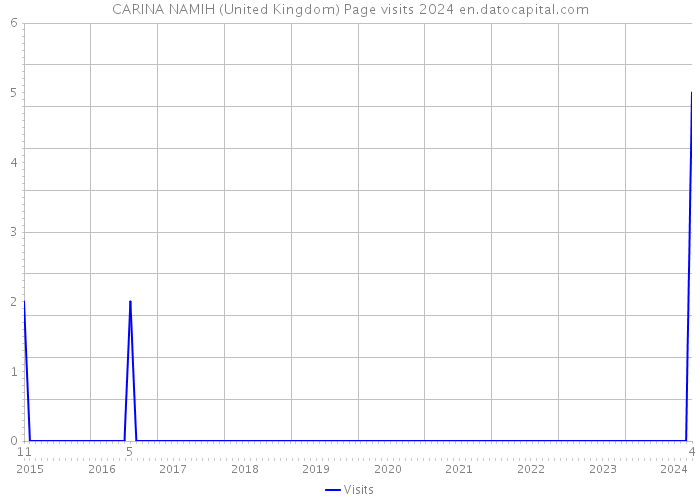 CARINA NAMIH (United Kingdom) Page visits 2024 