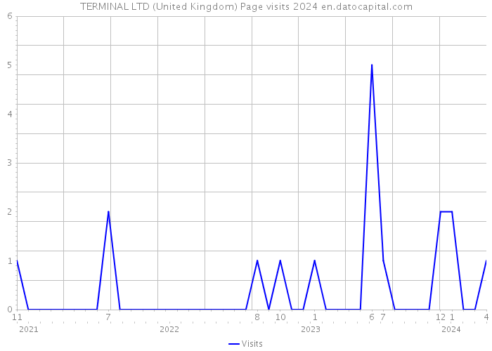 TERMINAL LTD (United Kingdom) Page visits 2024 