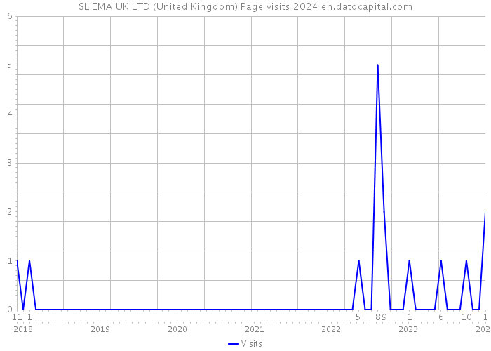SLIEMA UK LTD (United Kingdom) Page visits 2024 
