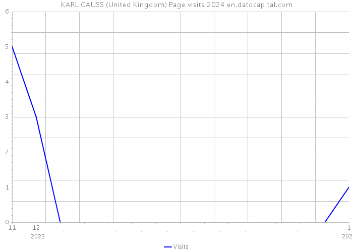 KARL GAUSS (United Kingdom) Page visits 2024 