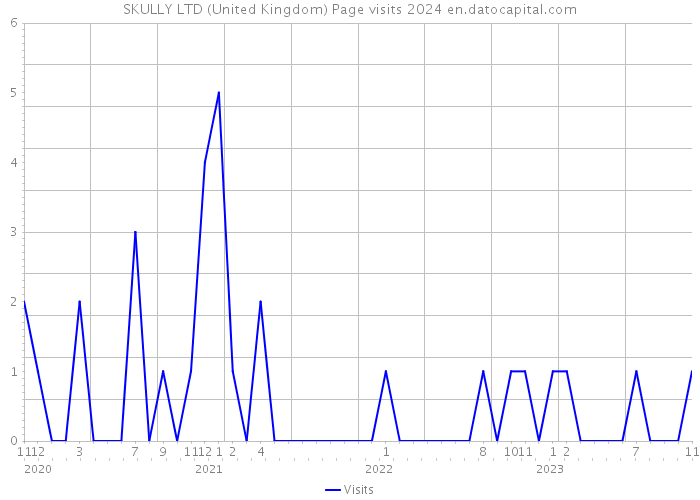 SKULLY LTD (United Kingdom) Page visits 2024 