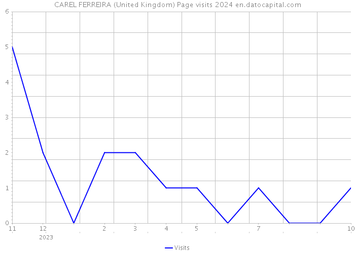 CAREL FERREIRA (United Kingdom) Page visits 2024 