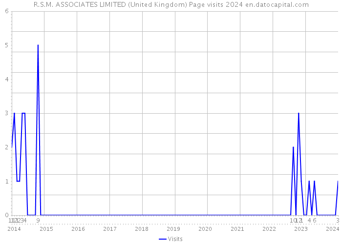 R.S.M. ASSOCIATES LIMITED (United Kingdom) Page visits 2024 