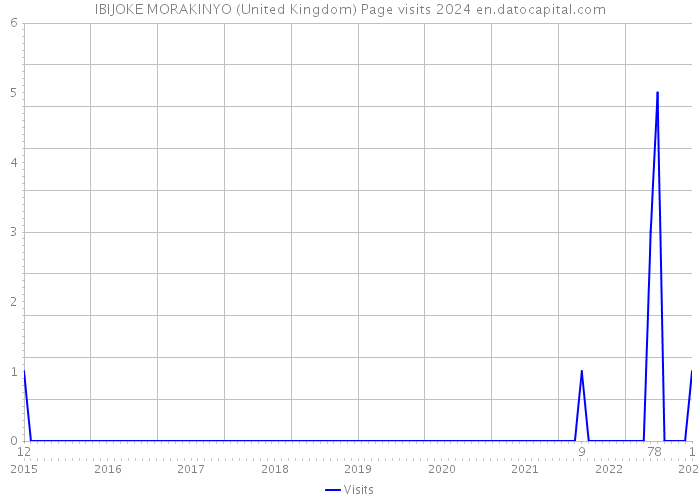 IBIJOKE MORAKINYO (United Kingdom) Page visits 2024 
