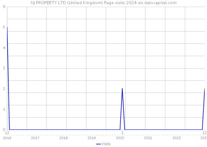NJ PROPERTY LTD (United Kingdom) Page visits 2024 