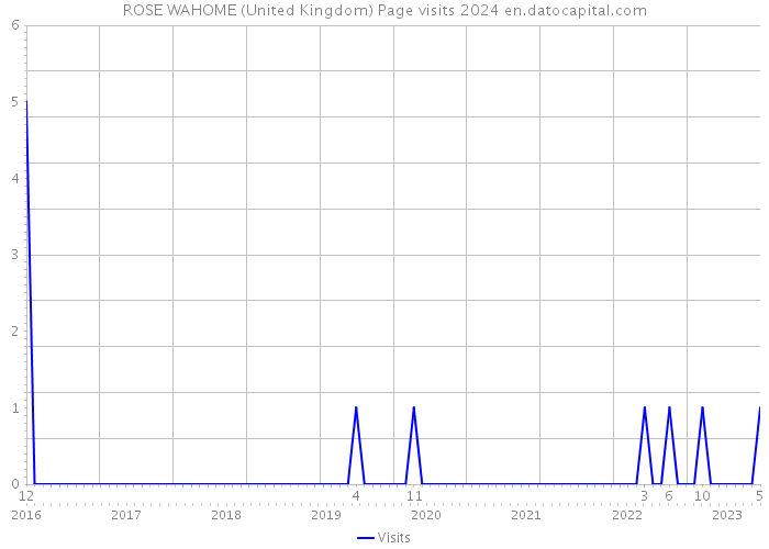 ROSE WAHOME (United Kingdom) Page visits 2024 