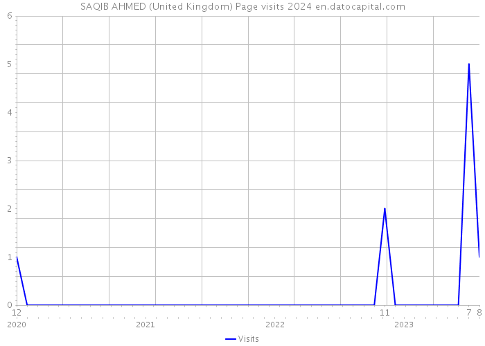 SAQIB AHMED (United Kingdom) Page visits 2024 