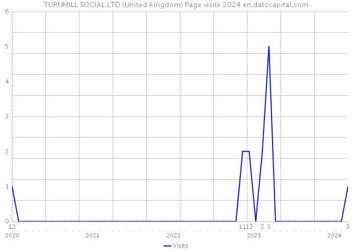 TURNMILL SOCIAL LTD (United Kingdom) Page visits 2024 