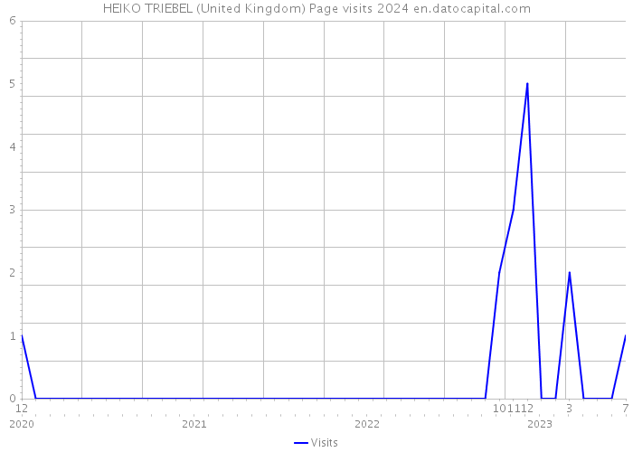 HEIKO TRIEBEL (United Kingdom) Page visits 2024 