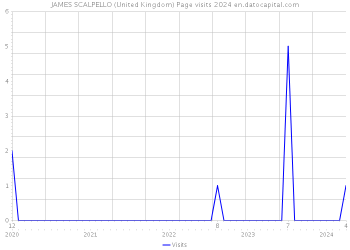 JAMES SCALPELLO (United Kingdom) Page visits 2024 