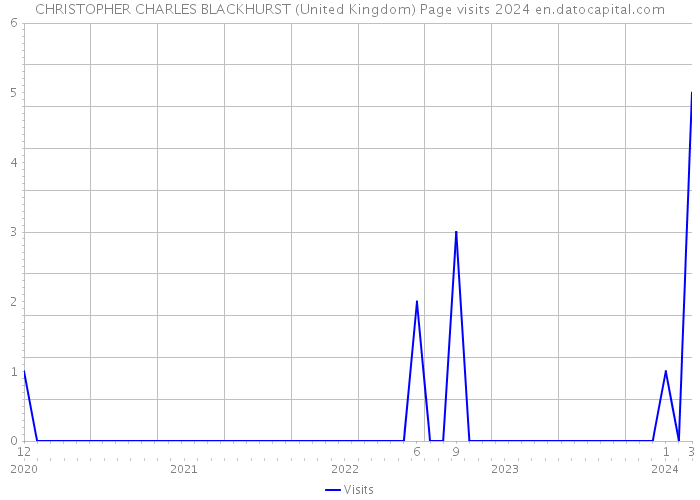 CHRISTOPHER CHARLES BLACKHURST (United Kingdom) Page visits 2024 