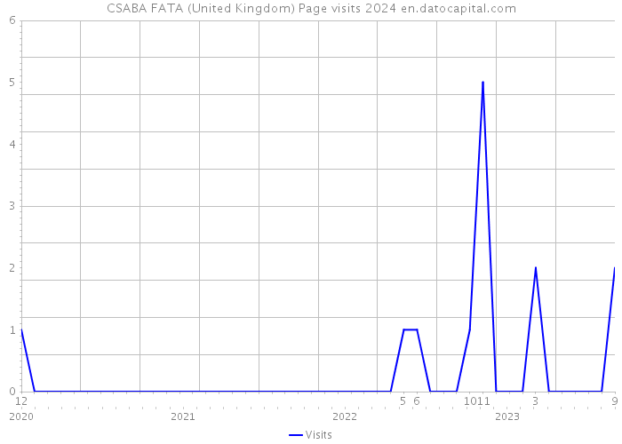 CSABA FATA (United Kingdom) Page visits 2024 