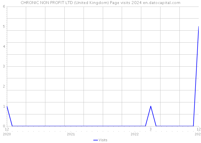 CHRONIC NON PROFIT LTD (United Kingdom) Page visits 2024 