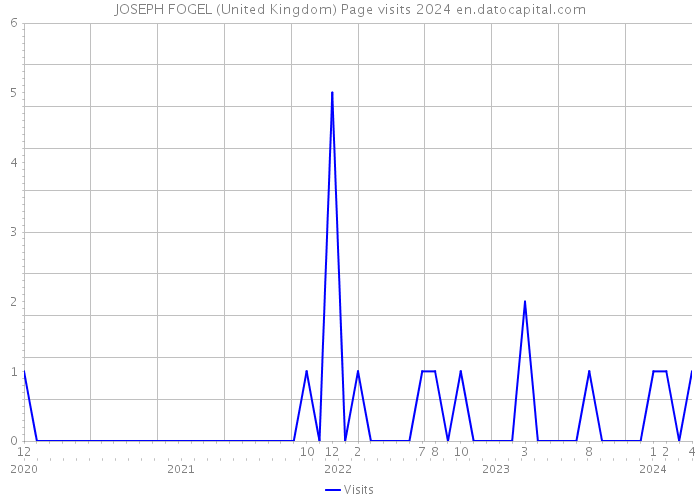 JOSEPH FOGEL (United Kingdom) Page visits 2024 