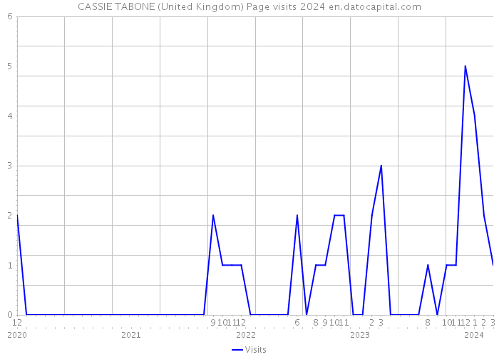 CASSIE TABONE (United Kingdom) Page visits 2024 