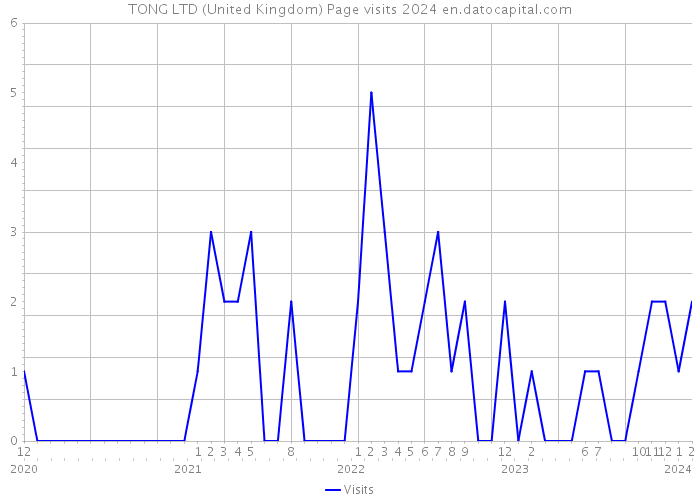TONG LTD (United Kingdom) Page visits 2024 