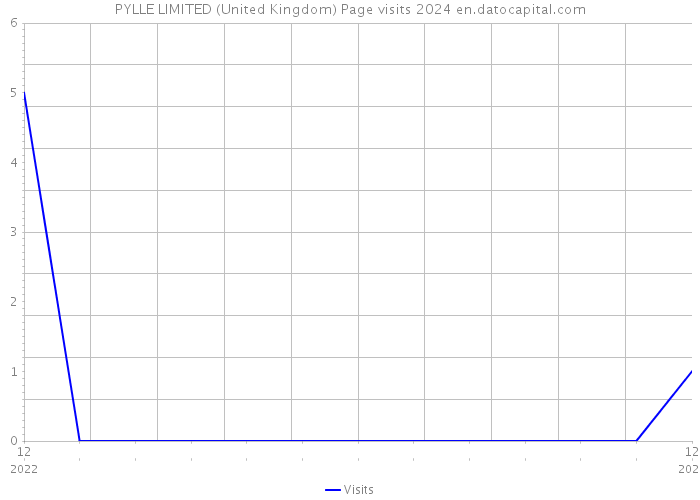 PYLLE LIMITED (United Kingdom) Page visits 2024 
