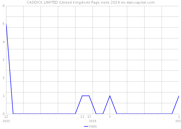 CADDICK LIMITED (United Kingdom) Page visits 2024 