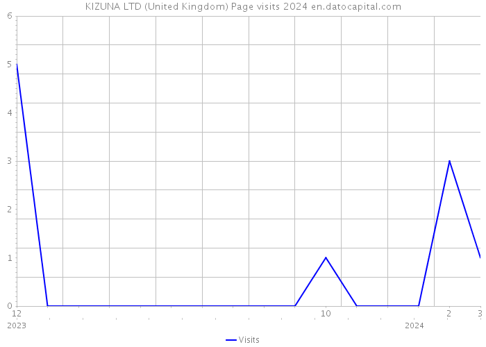 KIZUNA LTD (United Kingdom) Page visits 2024 