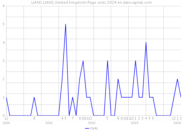LIANG LIANG (United Kingdom) Page visits 2024 