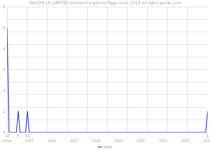 SALONI UK LIMITED (United Kingdom) Page visits 2024 