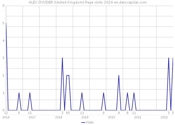 ALEX ZIVODER (United Kingdom) Page visits 2024 