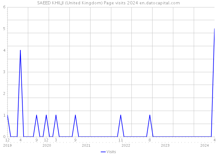 SAEED KHILJI (United Kingdom) Page visits 2024 