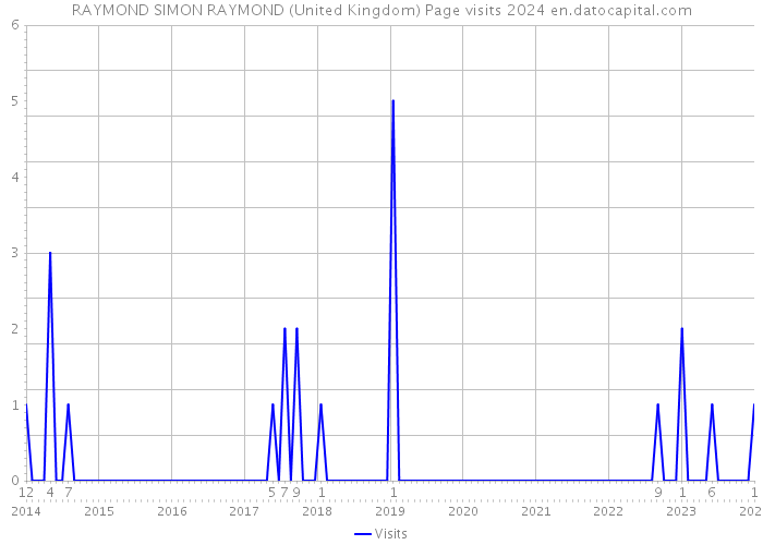 RAYMOND SIMON RAYMOND (United Kingdom) Page visits 2024 