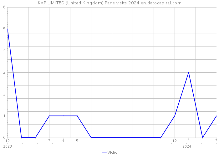 KAP LIMITED (United Kingdom) Page visits 2024 