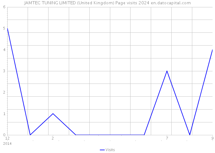 JAMTEC TUNING LIMITED (United Kingdom) Page visits 2024 