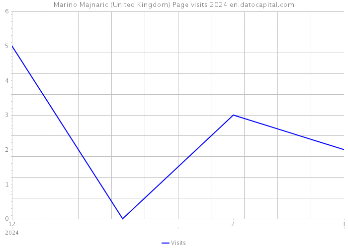 Marino Majnaric (United Kingdom) Page visits 2024 