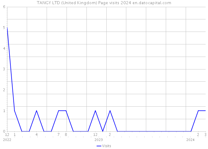TANGY LTD (United Kingdom) Page visits 2024 