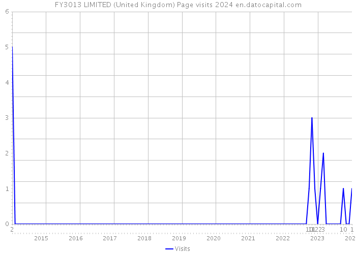 FY3013 LIMITED (United Kingdom) Page visits 2024 