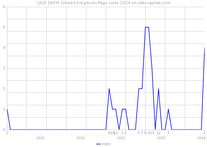 GAZI ZAINY (United Kingdom) Page visits 2024 