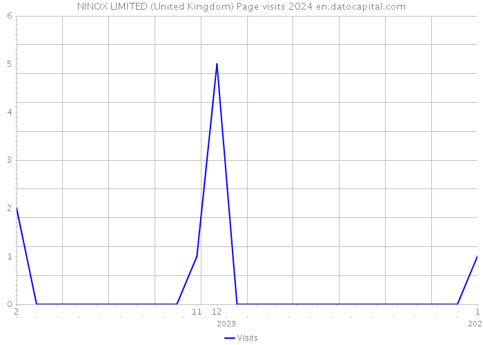 NINOX LIMITED (United Kingdom) Page visits 2024 