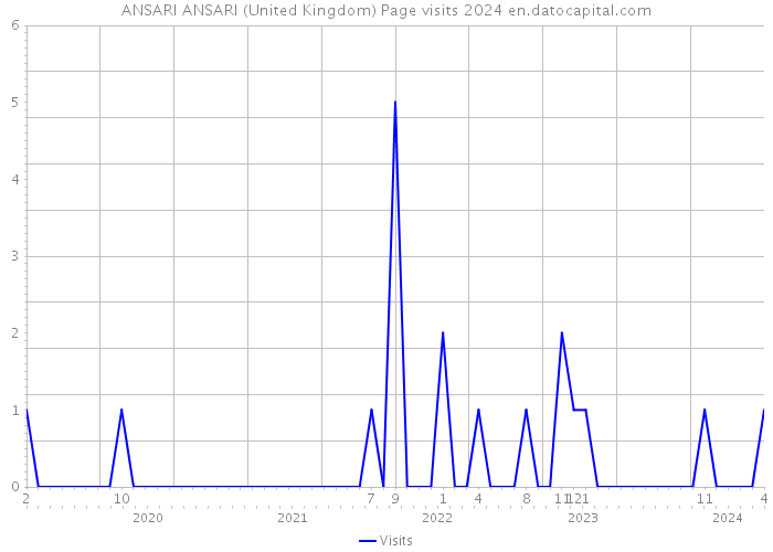 ANSARI ANSARI (United Kingdom) Page visits 2024 